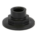 2" Full Port Manifold Flange Banjo® Black Fiberglass-Reinforced Polypropylene Plug with 3/4" FNPT Through Port