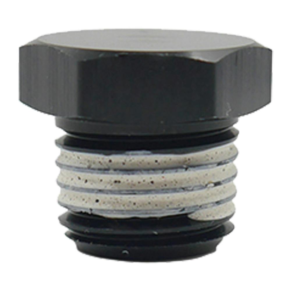 1/8" MNPT Black Aluminum Manifold Plug