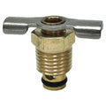 1/4" MNPT Brass Drain Cock with External Seat - Viton™ O-Ring