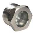 1/2" MNPT Nickel-Plated Steel Pipe Sight Glass with Reflector
