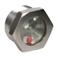 1/2" MNPT Nickel-Plated Steel Pipe Sight Glass with Reflector & Ball