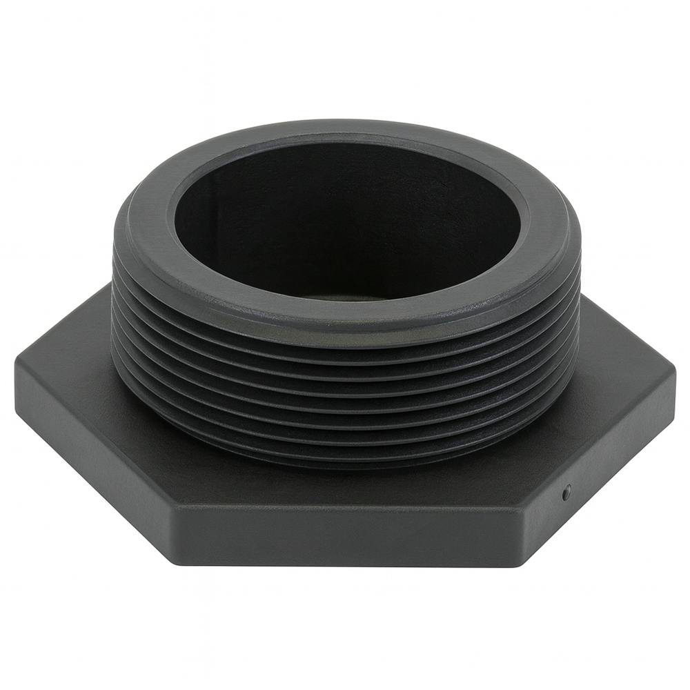 3/8" MNPT Banjo® Black Fiberglass-Reinforced Polypropylene Pipe Plug