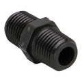 1/4" MNPT x Short Banjo® Black Fiberglass-Reinforced Polypropylene Pipe Nipple