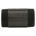 3" MNPT x 6" L Banjo® Black Fiberglass-Reinforced Polypropylene Pipe Nipple