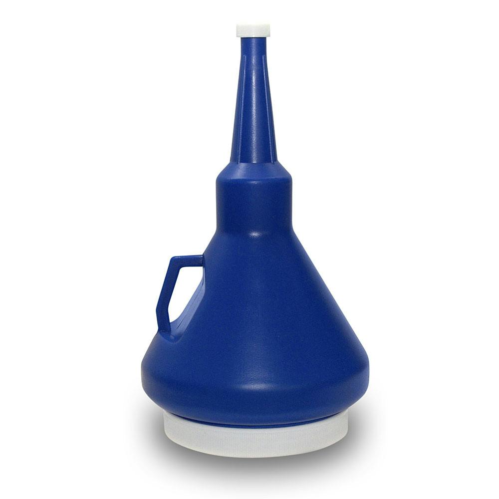 Dark Blue 1-1/4 Quart Double Capped Funnel