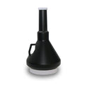 Black 1-1/3 Quart Double Capped Funnel