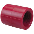 3/4" FNPT x 3/4" FNPT Chemtrol® Red Kynar® PVDF Schedule 80 Threaded Coupling