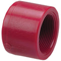 2" FNPT Chemtrol® Red Kynar® PVDF Schedule 80 Threaded Cap