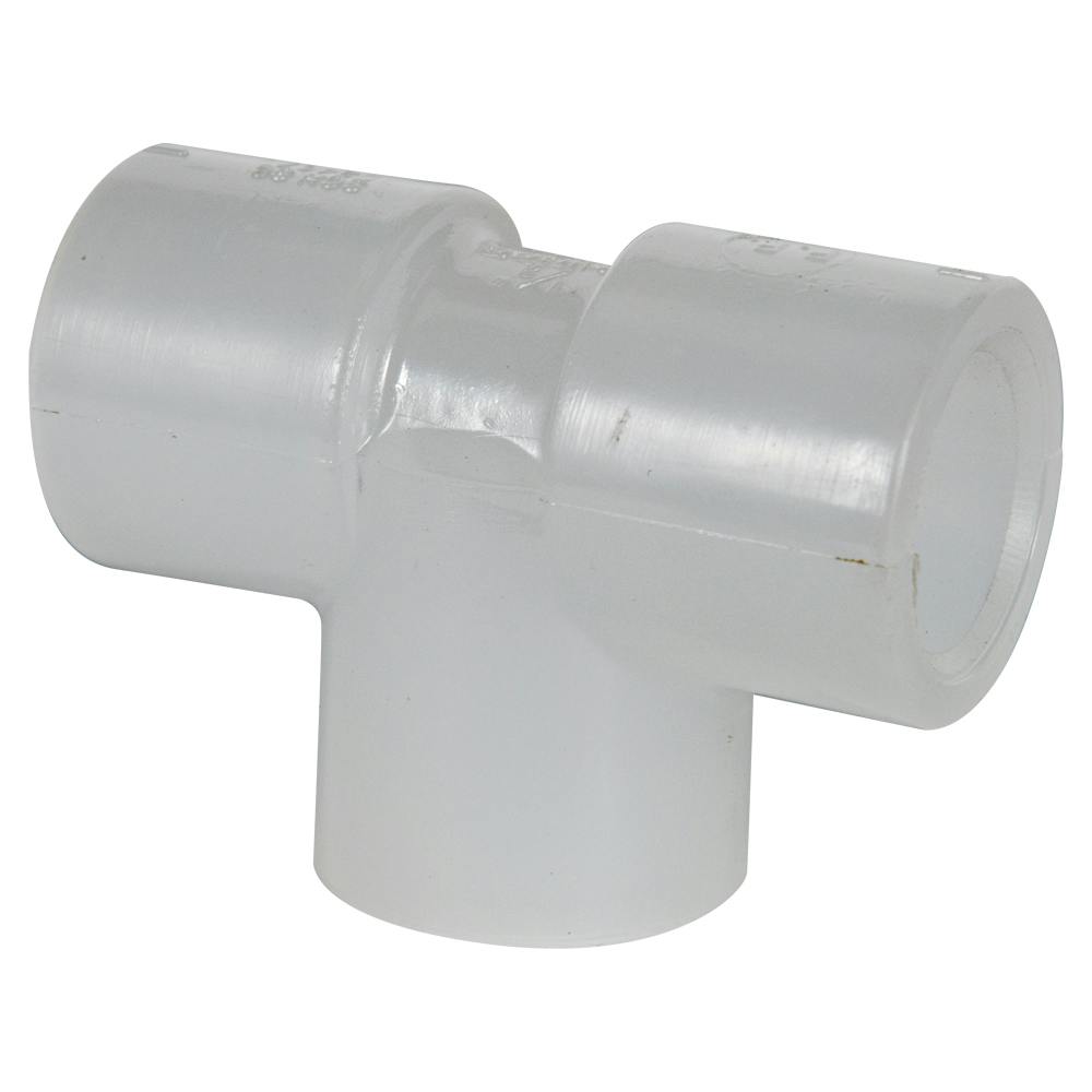 1/2" Chemtrol® Chem-Pure® Natural Polypropylene Schedule 80 Socket Tee
