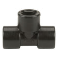 3/8" FNPT x 3/8" FNPT x 3/8" FNPT Banjo® Black Fiberglass-Reinforced Polypropylene Pipe Tee