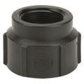 2" FNPT x 1-1/2" FNPT Banjo® Black Fiberglass-Reinforced Polypropylene Pipe Reducing Coupling
