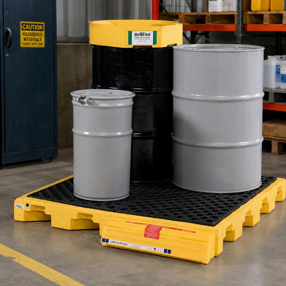Ultra-Spill Deck® 4-Drum Spill Containment Bladder System