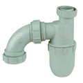 1-1/2" Schedule 40 Labline® Green Polypropylene Acid Waste "S" Universal Trap with Opaque Base