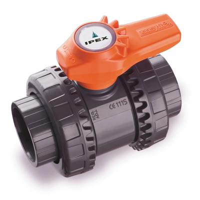 2" Socket/Thread CPVC VXE Series True Union Ball Valve with FPM Seals