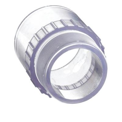 4" Clear Schedule 40 PVC Male Adapter