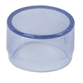 1-1/2" DuraClear UV Schedule 40 Clear PVC Furniture-Grade Socket External Cap