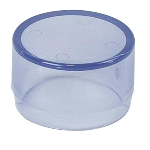 1-1/4" DuraClear UV Schedule 40 Clear PVC Furniture-Grade Socket External Cap