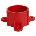 1-1/4" Schedule 40 Red PVC Furniture-Grade Socket Table Cap