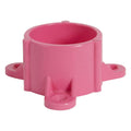 1-1/4" Schedule 40 Pink PVC Furniture-Grade Socket Table Cap