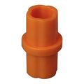 1-1/4" Schedule 40 Orange PVC Furniture-Grade Socket Internal Straight Coupling