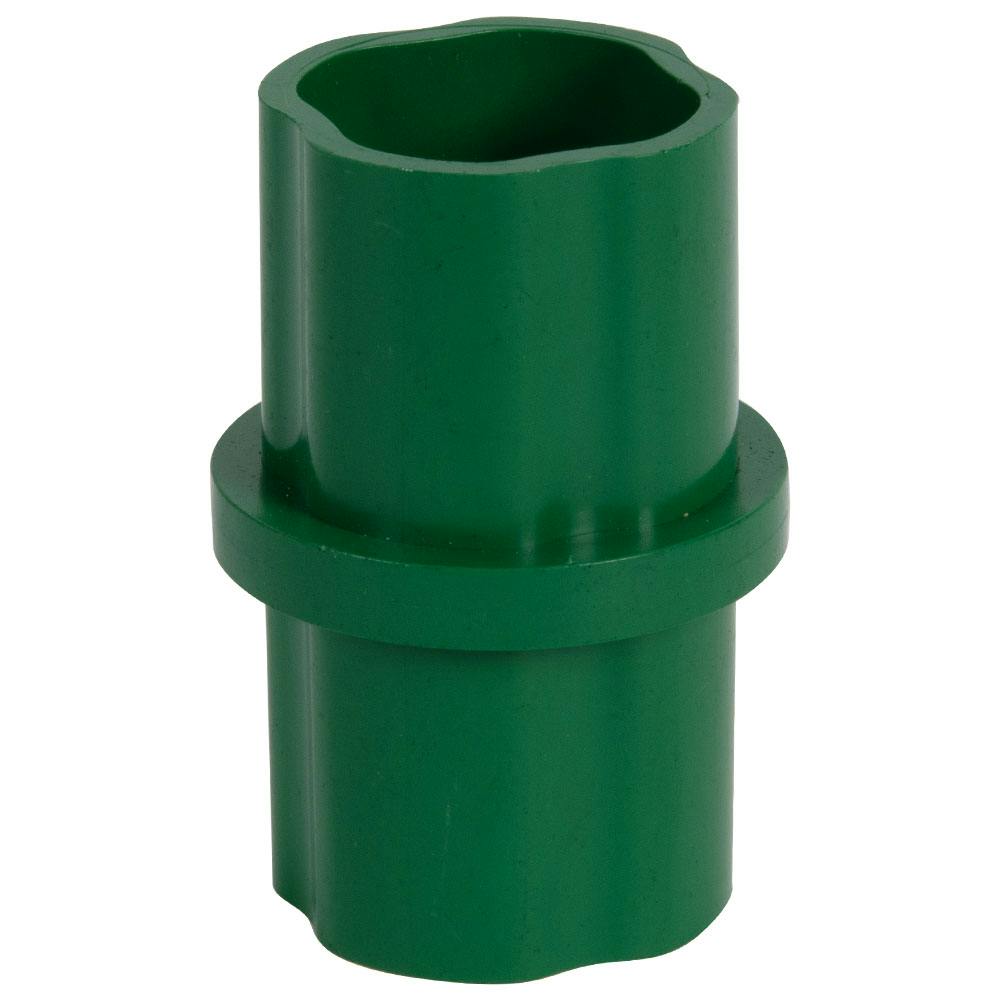 1-1/4" Schedule 40 Green PVC Furniture-Grade Socket Internal Straight Coupling