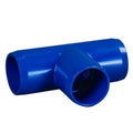 1-1/4" Schedule 40 Blue PVC Furniture-Grade Socket Tee