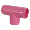 1-1/4" Schedule 40 Pink PVC Furniture-Grade Socket Tee