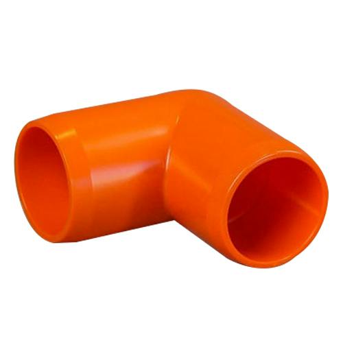 1-1/4" Schedule 40 Orange PVC Furniture-Grade Socket 90° Elbow