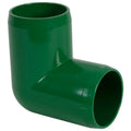 1-1/4" Schedule 40 Green PVC Furniture-Grade Socket 90° Elbow