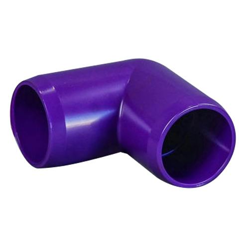 1-1/4" Schedule 40 Purple PVC Furniture-Grade Socket 90° Elbow
