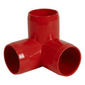 1-1/4" Schedule 40 Red PVC Furniture-Grade Socket 3-Way Elbow