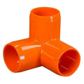 1-1/4" Schedule 40 Orange PVC Furniture-Grade Socket 3-Way Elbow