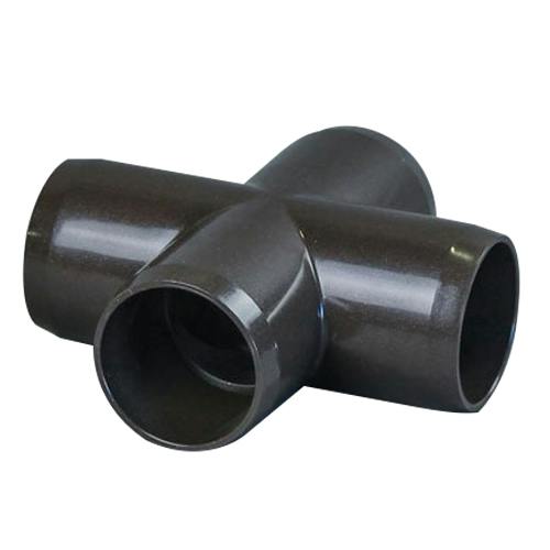 1-1/4" Schedule 40 Bronze PVC Furniture-Grade Socket Cross