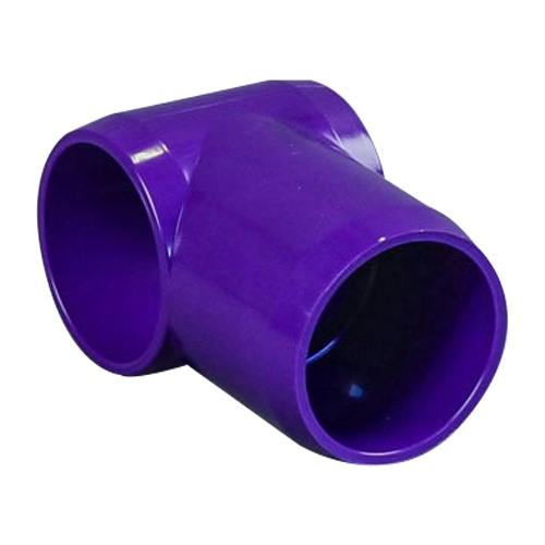 1-1/4" Schedule 40 Purple PVC Furniture-Grade Socket Slip Tee