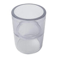 1" DuraClear NSF Schedule 40 Clear PVC Furniture-Grade Socket External Straight Coupling