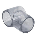 1" DuraClear NSF Schedule 40 Clear PVC Furniture-Grade Socket Slip Tee