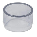 1-1/4" DuraClear NSF Schedule 40 Clear PVC Furniture-Grade Socket External Cap