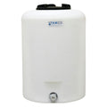 25 Gallon Tamco® Vertical Natural PE Tank with 8" Lid & 3/4" Fitting - 19" Dia. x 27" Hgt.