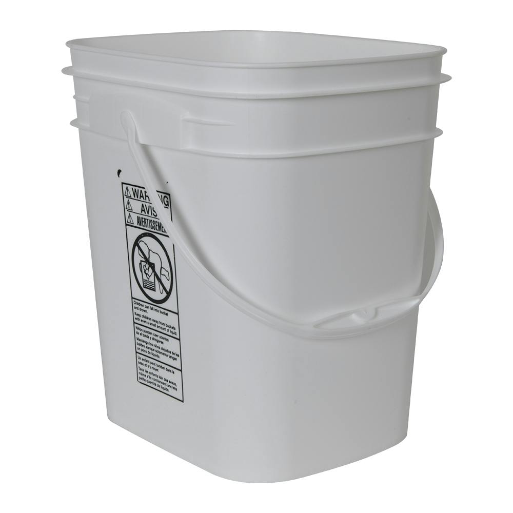 4.25 Gallon Rectangular Tamper Evident Bucket