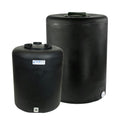 500 Gallon Tamco® Vertical Black PE Tank with 16" Lid & 2" Fitting - 54" Dia. x 65" Hgt.