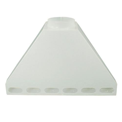 24" Wide Polypropylene Tamco® Rear Fume Exhaust Hood