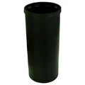 15 Gallon Black LLDPE Cylindrical Tamco® Heavy-Wall Graduated Tank with External Flange - 13" Dia. x 30" Hgt. (Cover Sold Separately)