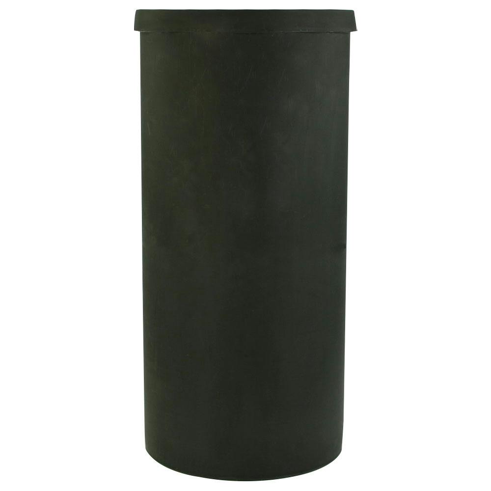 40 Gallon Black LLDPE Cylindrical Tamco® Heavy-Wall Graduated Tank with External Flange - 19" Dia. x 40" Hgt. (Cover Sold Separately)