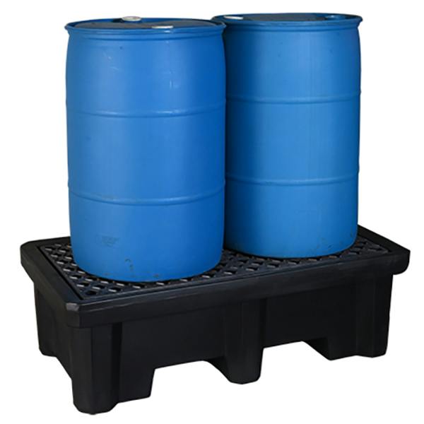 UltraTech 2-Drum Ultra-Spill Pallet® Economy Model 53" L x 29" W x 16.5" Hgt.