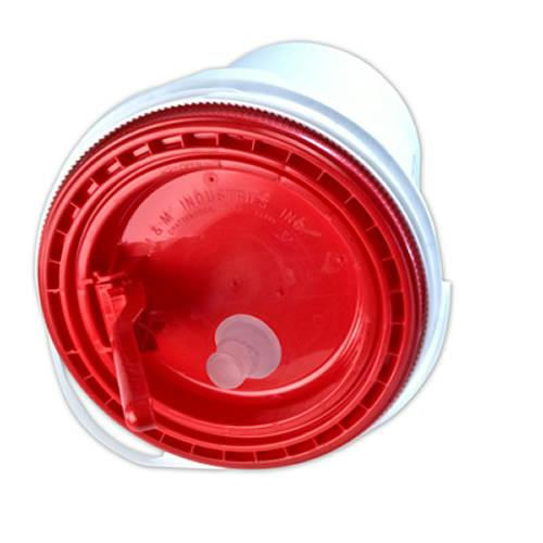 Red Spout Lid for 5 Gallon Ultimate Pail for Liquids