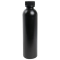 8 oz. Black HDPE Cosmo Bottle with 24/410 Black Ribbed Child-Resistant Cap (CRC) with F217 Liner