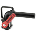 2" FNPT Banjo® Black Fiberglass-Reinforced Polypropylene Nozzle Valve with 90° Elbow & 2" Thru Opening (Full Port)