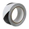 2" W x 36 yd. L x 6 mil Thick Black & White Striped PVC Hazard Tape
