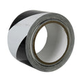 3" W x 36 yd. L x 6 mil Thick Black & White Striped PVC Hazard Tape