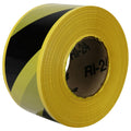 3" W x 1000' L Yellow & Black Striped Non-Adhesive Barricade Tape